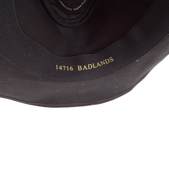 Outback Trading Company Hat Men's 14716 Badlands UPF Waterproof Oilskin Cowboy - Picture 9 of 11